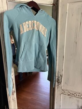Abercrombie & Fitch Light Blue Pullover Hoodie